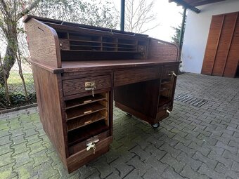 Americký starožitný psací stůl - 7
