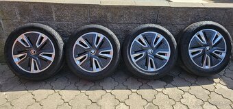 Originál alu Škoda Fabia 4 5x100 195/55 R16 - 6mm letní pneu - 7