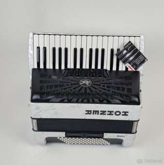 Nový akordeón Hohner Bravo 72bas, 3 hlas + záruka - 7