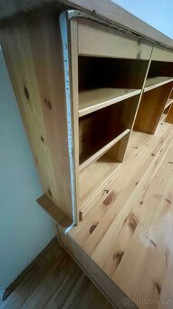 Psací stůl z masivu Hemnes včetně nástavby - 7