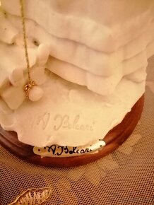 Starožitna soška,, Dívka s panenkou,,. Signováno 3x. - 7