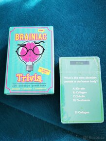 Brainiac Trivia karetní logická hra NOVÁ - 7