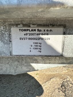 Skříňový přívěs Tomplan Tanatech 1300kg - 7