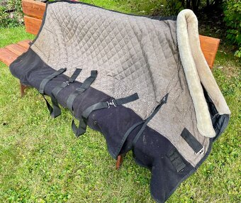 Stájová deka HV Polo -Francis taupe 125 cm - 7