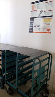 Vozíčky s bedničkami, na materiál, na sklad - 7