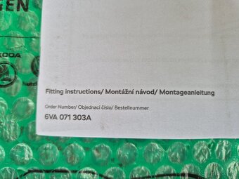 Škoda Fabia ozdobné prahové lišty 6VA071303A - 7