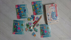 KOMPLET dřevené pro děti 0-4r +2x puzzle Krteček,koníci, ber - 7