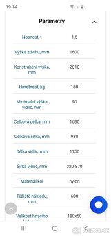 Ruční vysokozdvižný vozík - 7