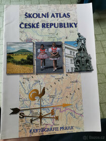 Školní atlas světa (2x), České republiky, Geografie 1 a 3 - 7