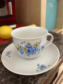 Pomněnkový servis porcelán kávový /čajový - 7