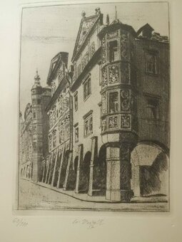 Malostranská Zákoutí - KAREL VODÁK - 12 Kusů Originál Leptů - 7