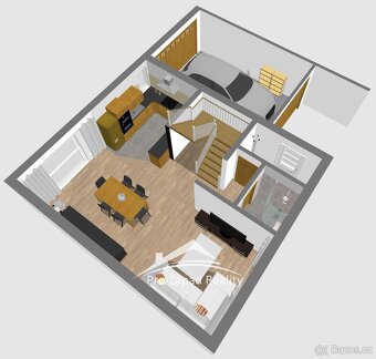 Pronájem rodinného domu 161 m2 se zahradou 216 m2 + G + T, - 7