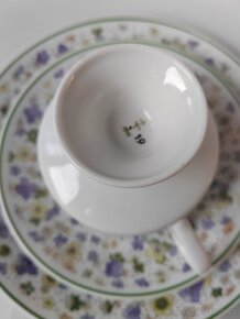 Krásná porcelánová čajová sada/trio Lichte Porzellan - 7