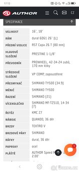 Dámské/Dívčí kolo Author UNICA 26 nové - 7