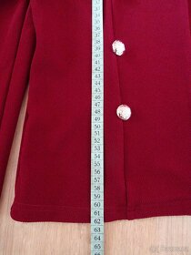 Dámské vínové sako - velikost L - 7