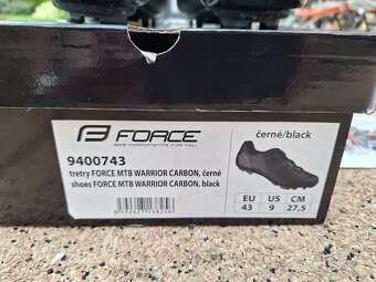 Cyklistické tretry MTB Force Warrior carbon vel. 43 - 7