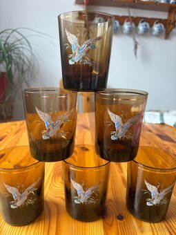 Sada jantarových skleniček - 7