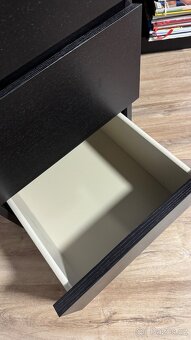 3x kontejner zásuvkový černý Ikea - 7