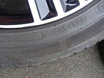 Alu disky origo Mercedes C, 17", 5x112, dvourozměr, letní - 7