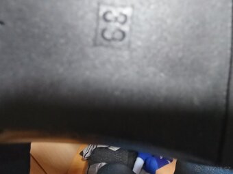 černé kožené kozačky  vel.39 - 7