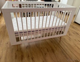 Dětská postýlka Klups Sofie bílá včetně matrace - 7