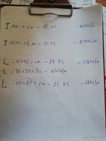 Traverzy, uhelníky, elka - 7