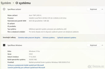 Acer TMP2410/14"IPS/i3-8130U/8GB RAM/256GB SSD M.2/Win11Pro - 7