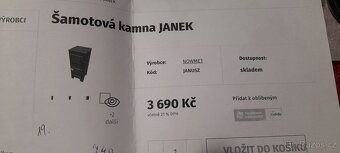 Kamna na chatu, do  dílny, garáže ... - 7