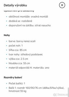 Jídelní stůl bílý - 7