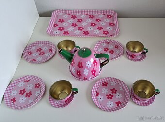 Dětský plechový čajový set - 7
