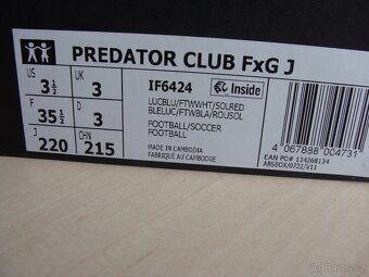 Kopačky Adidas PREDATOR CLUB FXG, vel.35,5 - 7