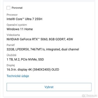 DELL 16 Premium ultra 7 rtx5060 1TB 4K Touch OLED - 7