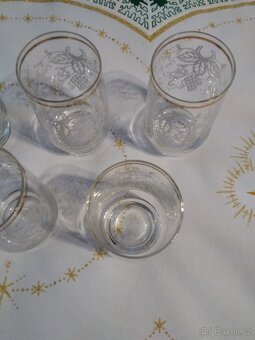 Sada skleniček, zlacený okraj - 7
