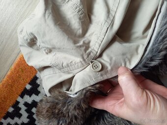 Parka s velkou kapucí Zara M - 7