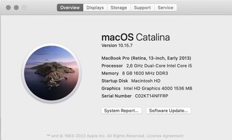 MacBook Pro Retina 13" (Early 2013) – plně funkční - 7