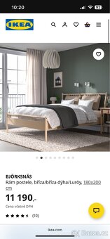 Postel IKEA BJÖRKSNÄS (+ matrace nebo bez) - 7