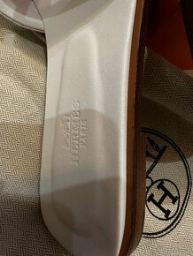 Hermes Oran blanc sandály - 7