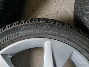 ALU kola+pneuŠKODA"Volans"Pirelli zimni205/50/R17 6.5J ET4 - 7