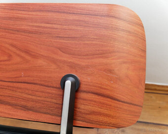 Vitra Eames Lounge Chair kožené křeslo černé včetně taburetk - 7