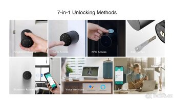 2 nové chytré zámky Yeeuu S1 Smart Lock S170+BLE Mesh Gatewa - 7