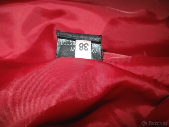 bordó 3/4 kabát paleto 70%vlna 10% kašmír vel.M/L - 7