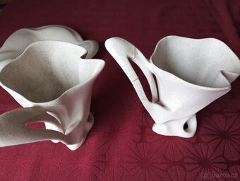 Keramická souprava hrnek svícen vázička - 7