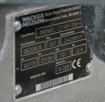 Stěrka Wacker Neuson CT48-13A-V - 7