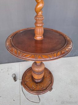 Starožitná lampa se stolkem - 7