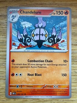 Pokemon TCG 3x Litwick, 2x Lampent, 1x Chandelure OBF combo - 7