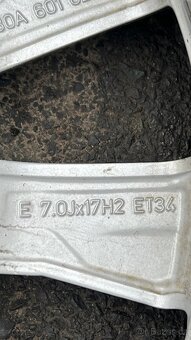 Sada zánovních letních ALU kol Škoda |5x112; 225/45/17| - 7