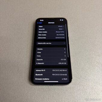 iPhone 13 Pro 512GB šedý, pěkný stav, 12 měsíců záruka - 7