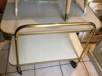 retro servirovaci stolek. - 7