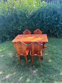 Selský stůl +4židle - 7
