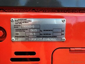 Minibagr Kubota KX165 - 7